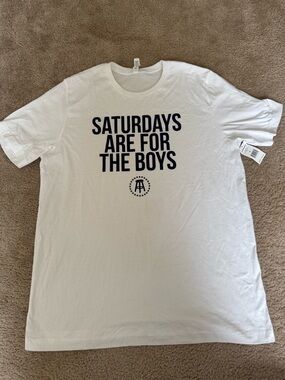 Barstool Saturdays Are For The Boys White Graphic Tee